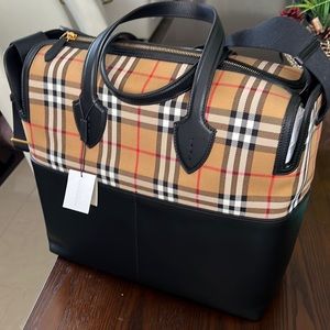 Burberry diaper bag